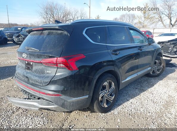 5NMS2DAJ8NH467692 2022 HYUNDAI SANTA FE Black უკანა მარჯვენა