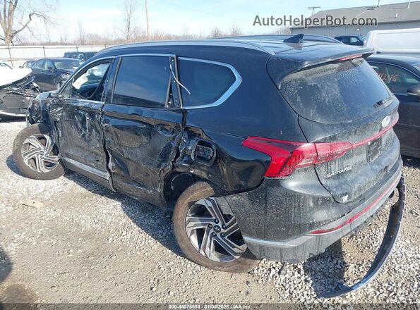 5NMS2DAJ8NH467692 2022 HYUNDAI SANTA FE Black უკანა მარცხენა