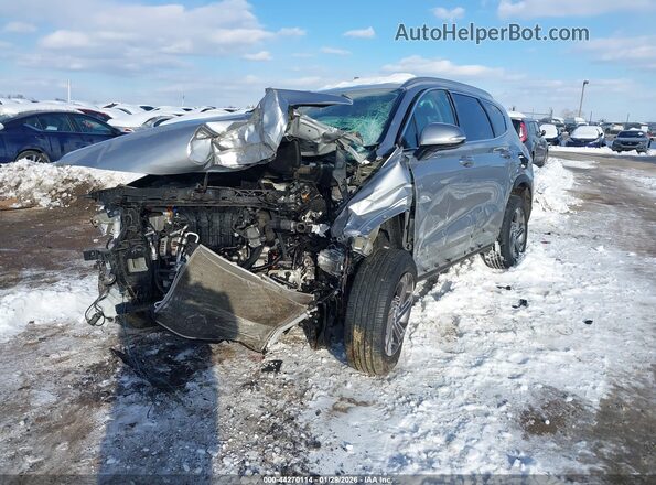5NMS2DAJ9PH643667 2023 HYUNDAI SANTA FE Silver წინა მარცხენა ხედი სამი მეოთხედიდან