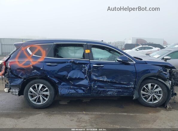 5NMS33AD0LH154196 2020 HYUNDAI SANTA FE Blue Vista interior trasera