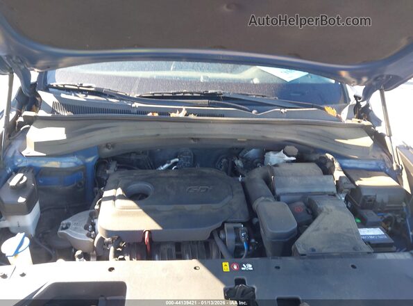5NMS33ADXLH266827 2020 HYUNDAI SANTA FE Blue Вид ззаду