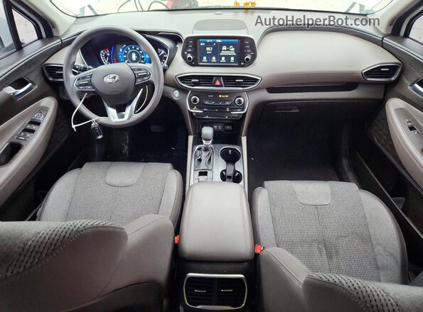 5NMS3CAD7KH066048 2019 HYUNDAI SANTA White Առջևի վահանակի տեսք