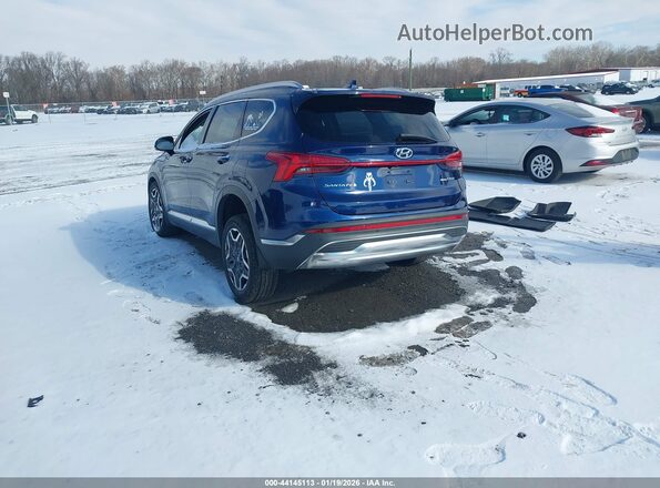 5NMS3DA1XPH004825 2023 HYUNDAI SANTA FE HYBRID Blue Հետևի ձախ