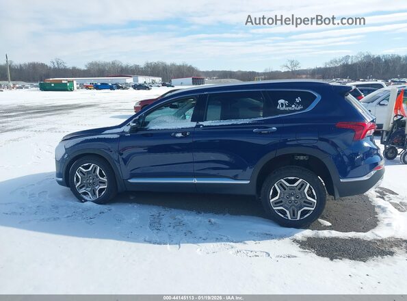 5NMS3DA1XPH004825 2023 HYUNDAI SANTA FE HYBRID Blue Սալոնի 360 աստիճան տեսք
