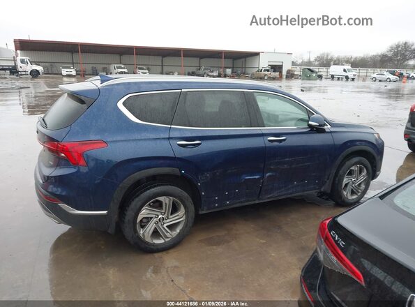 5NMS3DAJ3MH345480 2021 HYUNDAI SANTA FE Black Widok wnętrza z tyłu