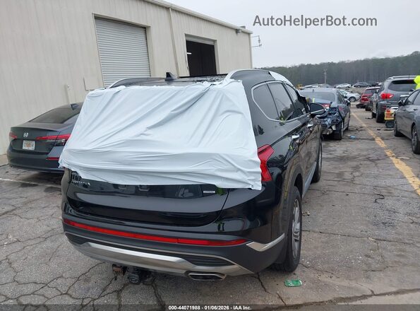 5NMS3DAJ9NH445889 2022 HYUNDAI SANTA FE Black Trasero derecho