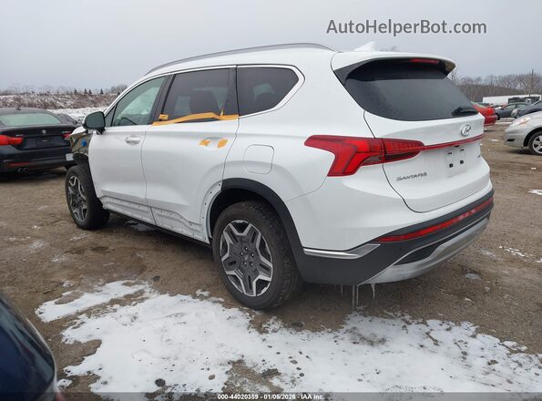 5NMS4DAL1MH342138 2021 HYUNDAI SANTA FE White Trasero izquierdo