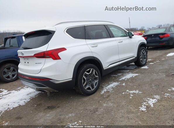 5NMS4DAL1MH342138 2021 HYUNDAI SANTA FE White Trasero derecho