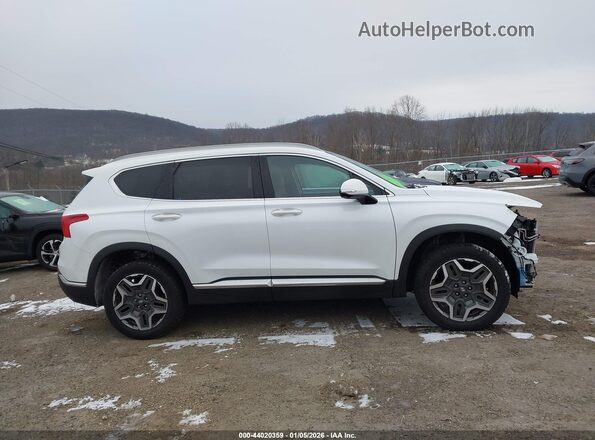 5NMS4DAL1MH342138 2021 HYUNDAI SANTA FE White Vista interior trasera
