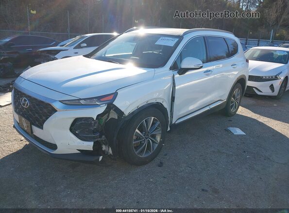 5NMS53AD1KH037235 2019 HYUNDAI SANTA FE White 