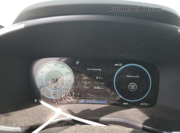 5NMS54AL0PH559410 2023 HYUNDAI SANTA FE CALLIGRAPHY Blue Instrument cluster view