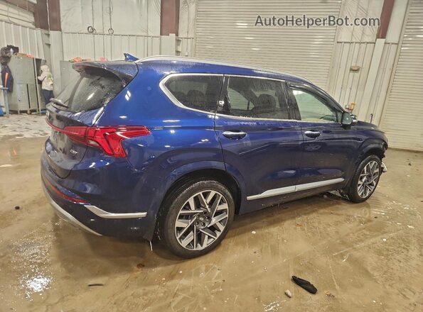 5NMS54AL2PH583675 2023 HYUNDAI SANTA FE CALLIGRAPHY Blue Trasero derecho