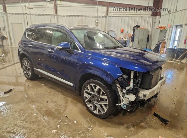 5NMS54AL2PH583675 2023 HYUNDAI SANTA FE CALLIGRAPHY Blue Delantero derecho