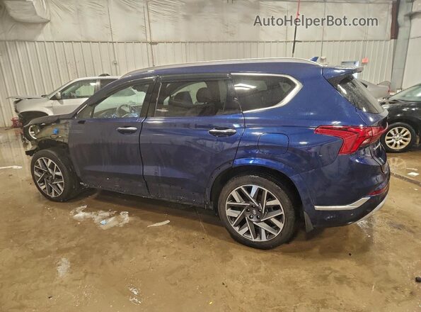 5NMS54AL2PH583675 2023 HYUNDAI SANTA FE CALLIGRAPHY Blue Trasero izquierdo