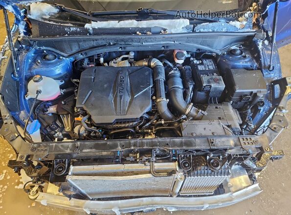 5NMS54AL2PH583675 2023 HYUNDAI SANTA FE CALLIGRAPHY Blue Vista del compartimento del motor