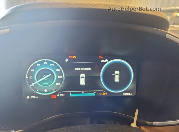 5NMS54AL2PH583675 2023 HYUNDAI SANTA FE CALLIGRAPHY Blue Vista del cuadro de instrumentos