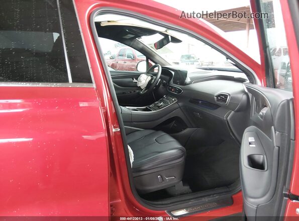 5NMS54ALXNH416185 2022 HYUNDAI SANTA FE CALLIGRAPHY Red Вид салону спереду
