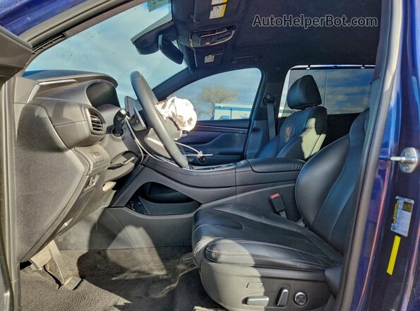 5NMS54ALXNH466861 2022 HYUNDAI SANTA FE CALLIGRAPHY Blue Front interior view
