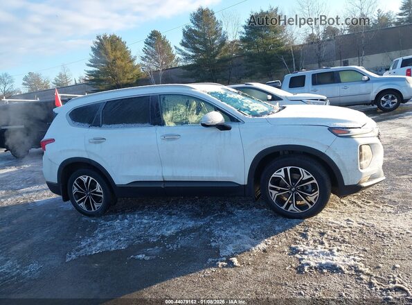 5NMS5CAA2LH261833 2020 HYUNDAI SANTA FE White Vista interior trasera