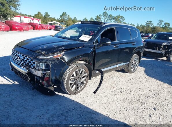 5NMS5DAL0PH516315 2023 HYUNDAI SANTA FE CALLIGRAPHY Black Vista tres cuartos delantera izquierda