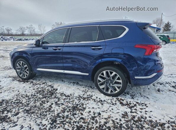 5NMS5DAL1NH387112 2022 HYUNDAI SANTA FE CALLIGRAPHY Blue Հետևի ձախ
