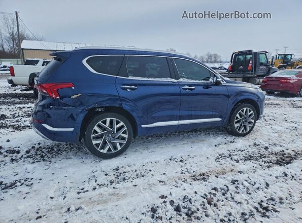 5NMS5DAL1NH387112 2022 HYUNDAI SANTA FE CALLIGRAPHY Blue Հետևի աջ