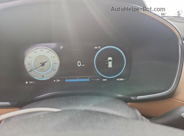 5NMS5DAL1NH387112 2022 HYUNDAI SANTA FE CALLIGRAPHY Blue Սարքավորումների վահանակի տեսք