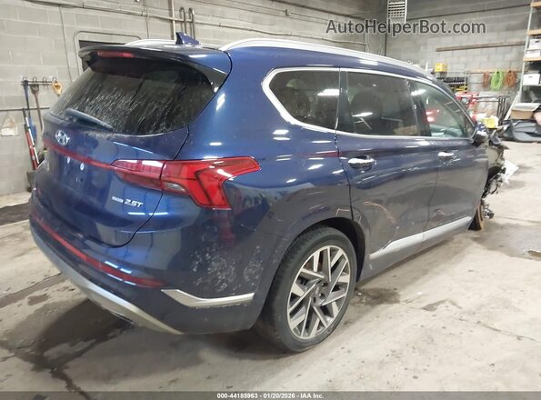 5NMS5DAL1NH402675 2022 HYUNDAI SANTA FE CALLIGRAPHY Blue Rear right
