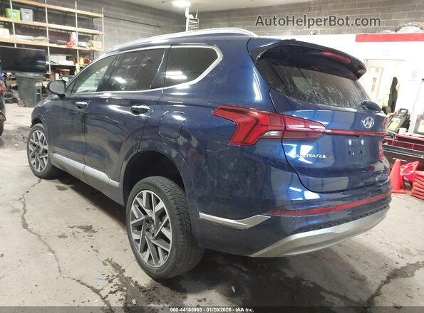 5NMS5DAL1NH402675 2022 HYUNDAI SANTA FE CALLIGRAPHY Blue Rear left