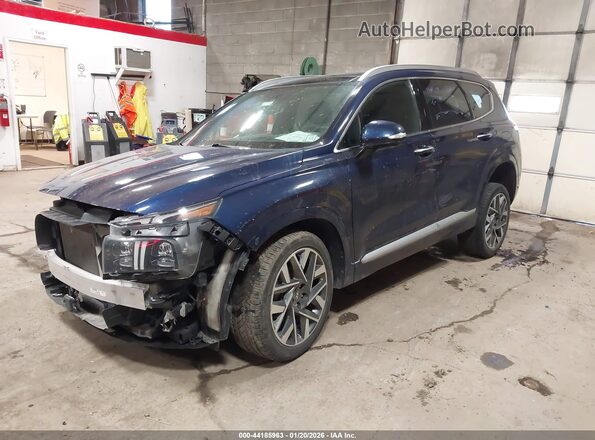 5NMS5DAL1NH402675 2022 HYUNDAI SANTA FE CALLIGRAPHY Blue Front left