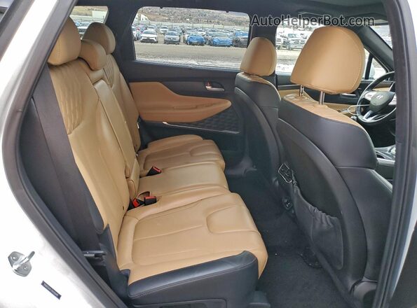 5NMS5DAL3NH386401 2022 HYUNDAI SANTA FE CALLIGRAPHY White Вид задньої частини салону