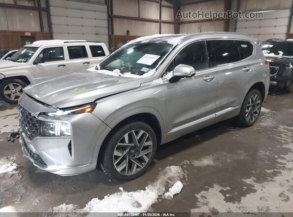 5NMS5DAL6PH651198 2023 HYUNDAI SANTA FE CALLIGRAPHY Gray Առջևի ձախ երեք քառորդ տեսարան