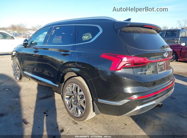 5NMS5DAL6PH654036 2023 HYUNDAI SANTA FE CALLIGRAPHY Black Rear left