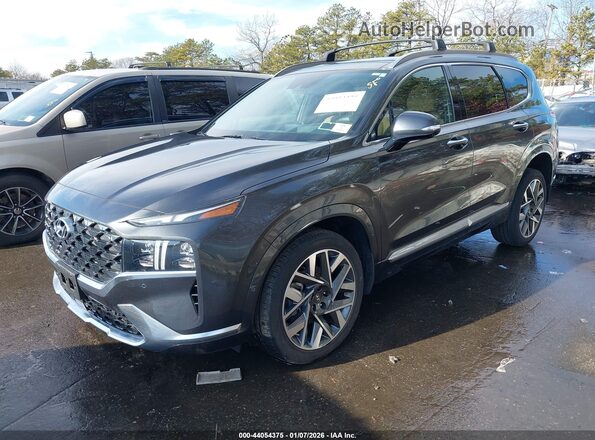 5NMS5DAL7PH611292 2023 HYUNDAI SANTA FE CALLIGRAPHY Gray Vista tres cuartos delantera izquierda