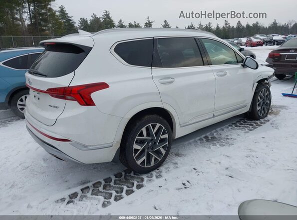 5NMS5DAL9PH549426 2023 HYUNDAI SANTA FE CALLIGRAPHY White Задня права чверть