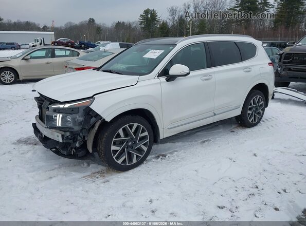 5NMS5DAL9PH549426 2023 HYUNDAI SANTA FE CALLIGRAPHY White Передня ліва чверть