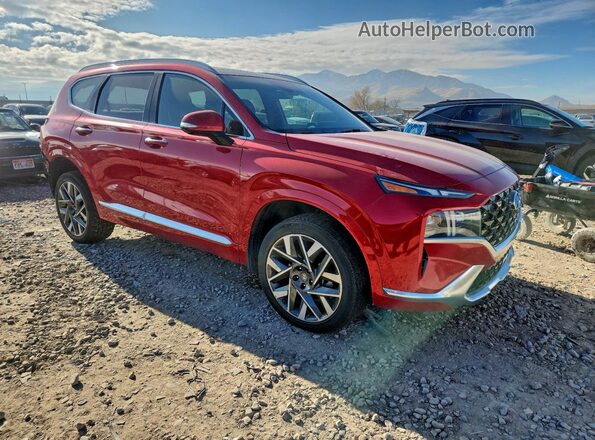 5NMS5DALXPH506942 2023 HYUNDAI SANTA FE CALLIGRAPHY Maroon Вид ззаду