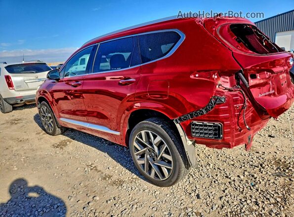 5NMS5DALXPH506942 2023 HYUNDAI SANTA FE CALLIGRAPHY Maroon Задня права чверть