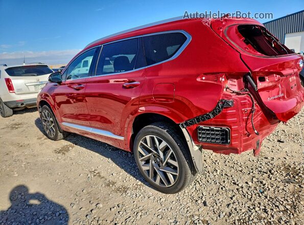 5NMS5DALXPH506942 2023 HYUNDAI SANTA FE CALLIGRAPHY Maroon Задня ліва чверть