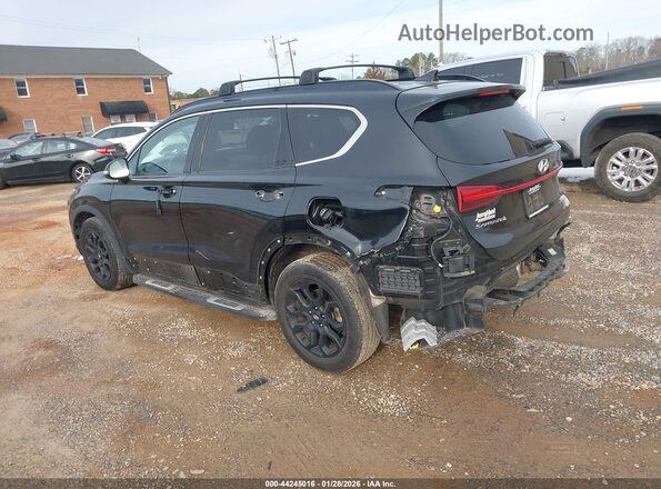 5NMS64AJ8NH434339 2022 HYUNDAI SANTA FE Черный Задняя левая четверть