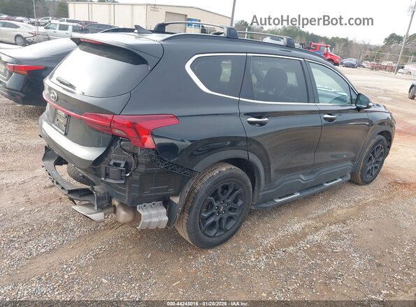 5NMS64AJ8NH434339 2022 HYUNDAI SANTA FE Черный Задняя правая четверть