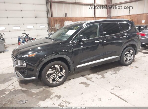 5NMS64AJXNH408227 2022 HYUNDAI SANTA FE Black Передня ліва чверть