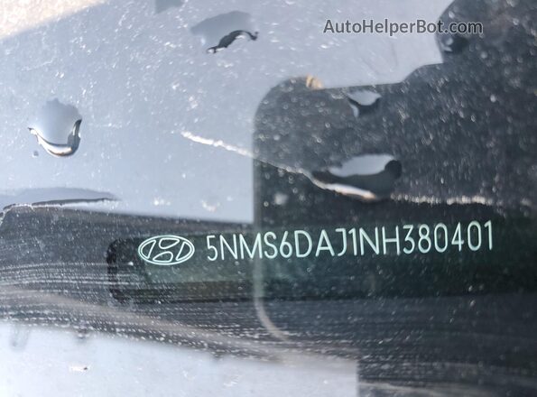 5NMS6DAJ1NH380401 2022 HYUNDAI SANTA Blue VIN կոդի պիտակի տեսք