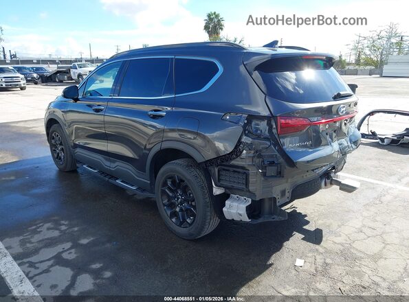 5NMS6DAJ9NH381814 2022 HYUNDAI SANTA FE Gray Trasero izquierdo