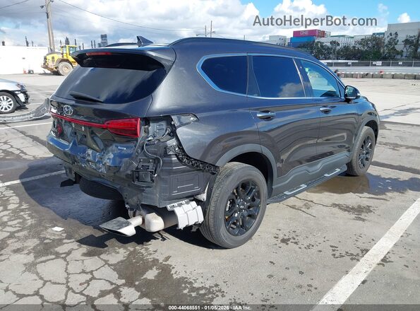 5NMS6DAJ9NH381814 2022 HYUNDAI SANTA FE Gray Trasero derecho