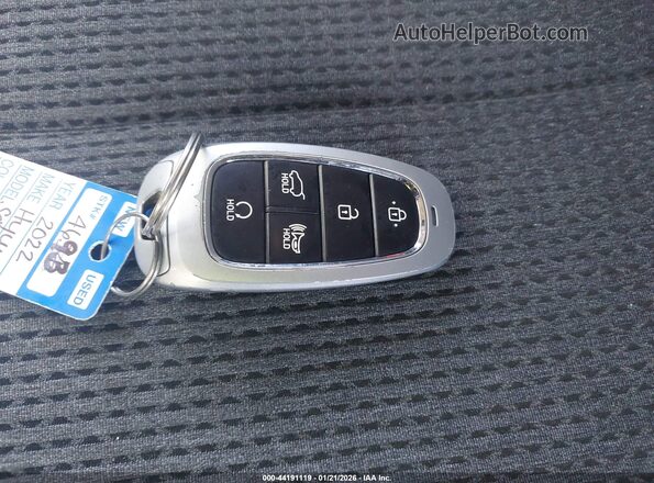 5NMS6DAJXNH426565 2022 HYUNDAI SANTA FE Gray Առջևի վահանակի տեսք