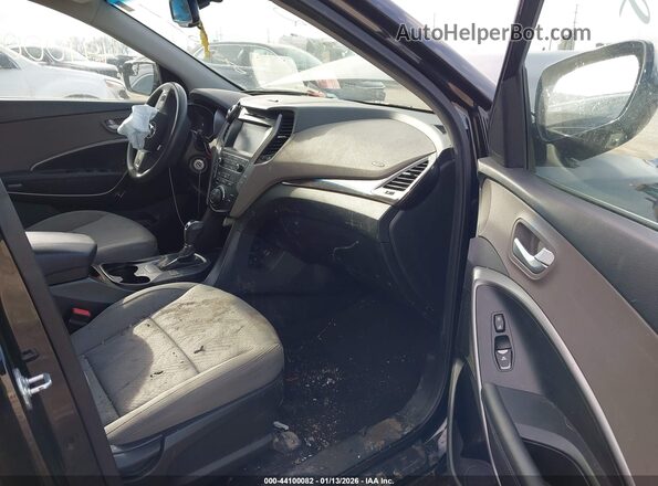 5NMZUDLB3HH011358 2017 HYUNDAI SANTA FE SPORT Black Vista interior delantera