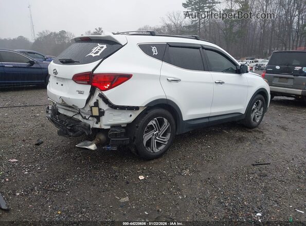 5NMZUDLB7HH035646 2017 HYUNDAI SANTA FE SPORT White Задня права чверть