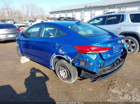 5NPD74LF0HH138060 2017 HYUNDAI ELANTRA Blue Задня ліва чверть