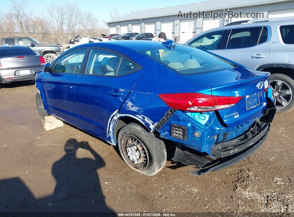 5NPD74LF0HH138060 2017 HYUNDAI ELANTRA Blue Вид спереду